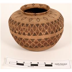 Tulare Mono Bottleneck Coiled Basket (120818)