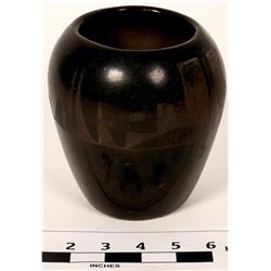 Vintage Santa Clara Pueblo Blackware Pottery  (121015)