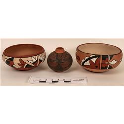 Three New Mexico American Indian Pottery Pieces (121778)