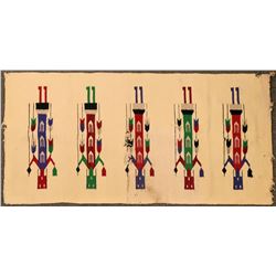 Yei Navajo Rug  (121486)