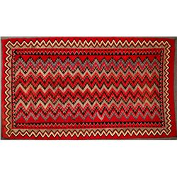 Navajo Red Mesa Native American Rug - 5 ft x 8.5 ft - Beautiful Example!  (122244)