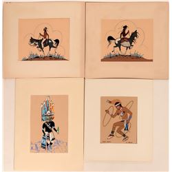 Begay & Chee Silkscreen Prints (5) (120903)