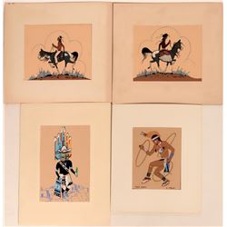 Begay & Chee Silkscreen Prints (5)  (120903)