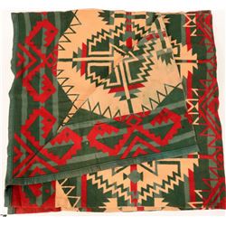 Pendleton Style Vintage Western Indian Design Blanket  (108299)