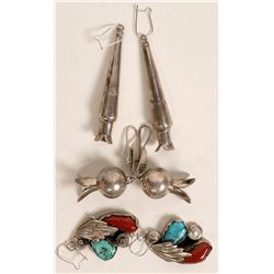 Navajo Earrings--3 Pair (121189)