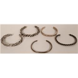 Navajo Silver Cuffs (5) (121182)