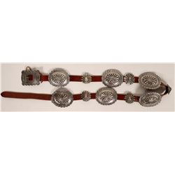 Navajo Silver Repousse Concho Belt  (121002)