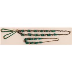 Rare Vintage Turquoise and Silver Necklaces (121101)