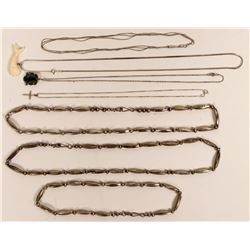 Seven Silver Necklaces  (121200)