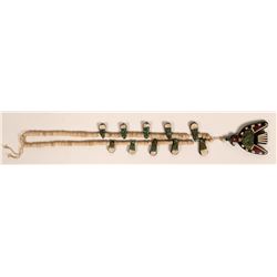 Santo Domingo Thunderbird Tab Necklace (121007)
