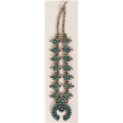 Vintage Zuni Squash Blossom Necklace (120990)
