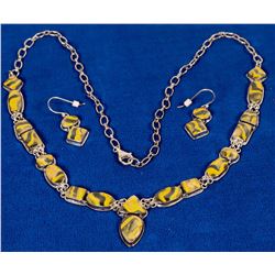 Bumble Bee Jasper Necklace Set  (121995)