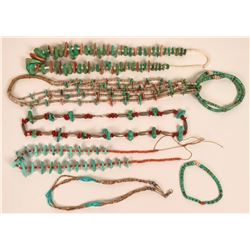 Five Vintage Native American Necklaces (121104)