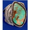 Image 1 : Navajo Turquoise Cuff Bracelets, Large Vintage Beautiful Example!  (121991)
