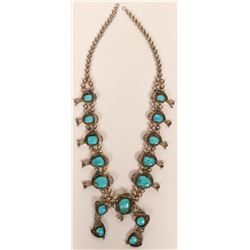 Navajo Turquoise Squash Blossom (117014)