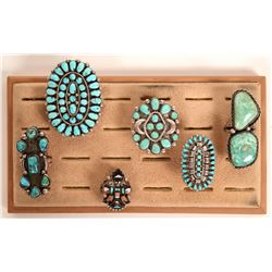 Six Zuni and Navajo Rings (121109)