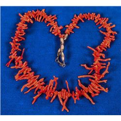 Vintage Branch Coral Necklace (121993)