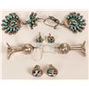 Image 1 : Vintage Zuni and Navajo Earrings  (121193)