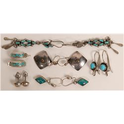 Zuni And Navajo Modern Earrings  (121190)