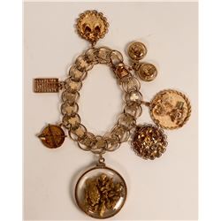 Vintage Gold Charm Bracelet (121236)
