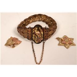 Bracelet, Black Hills Gold, and Pendants (121231)