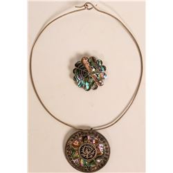 Taxco Abalone Inlay Jewelry (121225)
