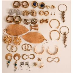 Group of Gold-toned Earrings  (121212)