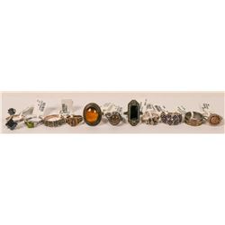 Rings (11) Sterling Silver and Fashion Rings (121527)