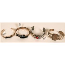 Sterling Silver & Stone Bracelets (4) (121500)