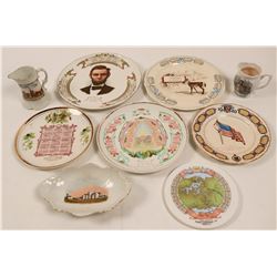 Illinois Souvenir Calendar Plate Collection, (9) (112690)