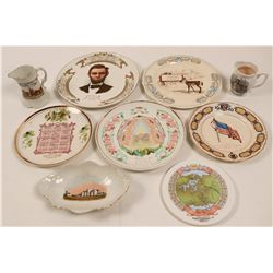 Illinois Souvenir Calendar Plate Collection,  (9)  (112690)