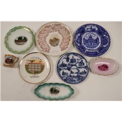 Iowa Souvenir Calendar and Advertising Plates (7)+ Kansas (1) (112604)