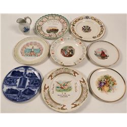 Nebraska Souvenir Calendar Plate Collection,  (9)  (112693)