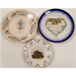 New Jersey Souvenir Advertising and Calendar Plates (3) (112614)