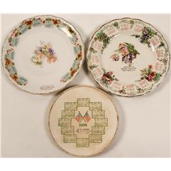 North Dakota Souvenir Calendar Plates (3) (112609)
