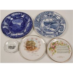 Various Souvenir Advertising and Calendar Plates (5) (112616)
