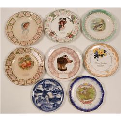 Wisconsin & Michigan Souvenir Calendar Plate Collection, (8) (112694)