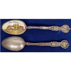 Old Adobe Ranch Enameled Sterling Silver Spoon  (121565)