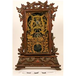 Clock - Seth Thomas Tabletop Clock in Fancy Hand Carved Wood Case – Antique! (121681)