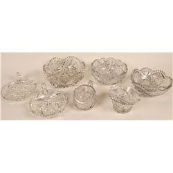 Cut Glass Lead Crystal Collection (7 pieces)  (121542)