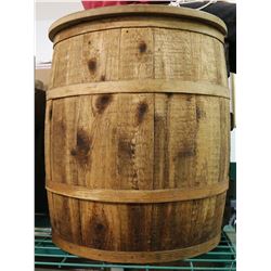 Half-Barrel Container with Hinged Lid (121488)