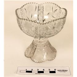 Leaded Crystal Serving Bowl & Pedestal (120918)