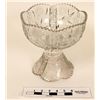 Image 1 : Leaded Crystal Serving Bowl & Pedestal  (120918)
