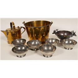 Vintage Brass and Silver Plate Items (109844)