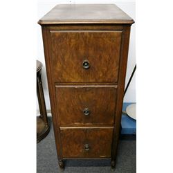 Vintage Wood File Cabinet  (119974)