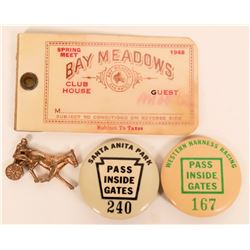 Horse Racing Pinbacks & Souvenirs Collection (119327)