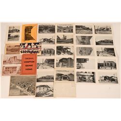 Long Beach 1933 Earthquake Damage Postcard Booklets & Original Compton Booklet (7)  (118481)