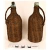 Image 1 : Aqua Demi Johns, Wicker Wrapped (2)  (121686)