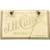 Image 1 : Advertising Sign – Rare J.H. Cutter Whiskey  (120917)