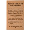 Image 1 : Broadside for Meeting of Americans for Irish Independence  (113617)